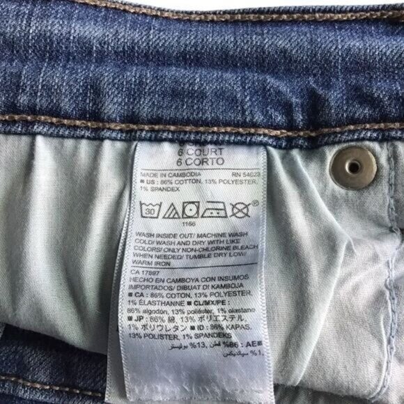 Old Navy Women's Original Mid Rise Jeans Straight Leg Size 6 Short Blue … - Picture 5 of 7